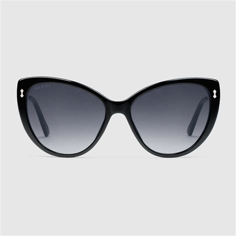 gucci cat eye acetate glasses